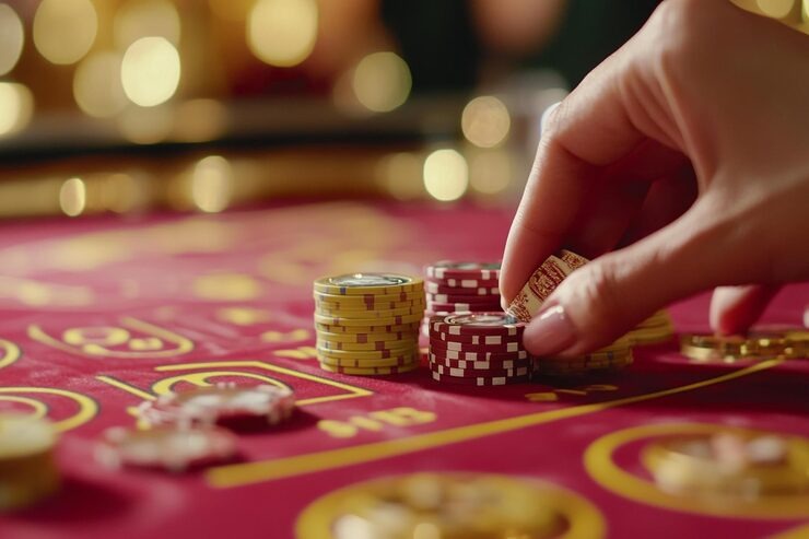 Live dealer studio at wktogel with multi-camera blackjack setup